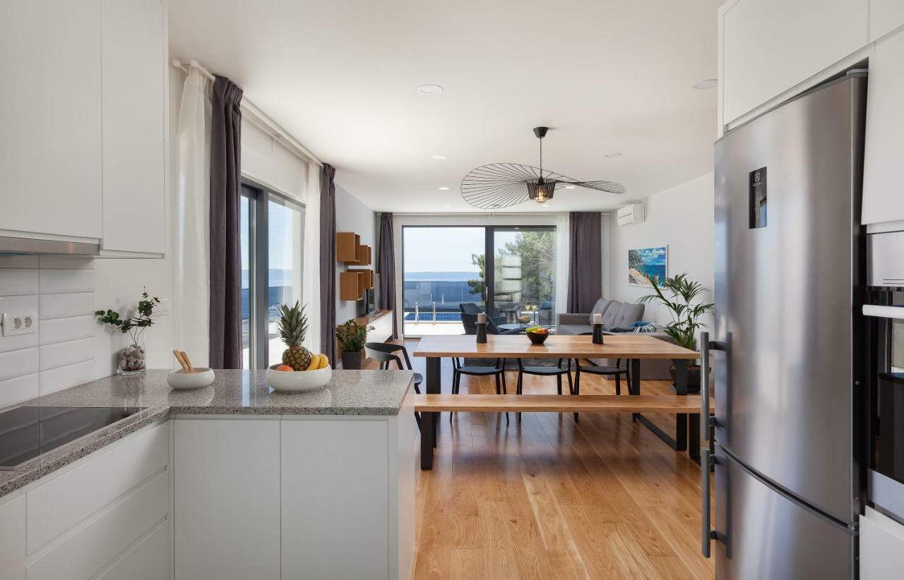 Villa Mira With Fantastic Sea View Makarska Bagian luar foto